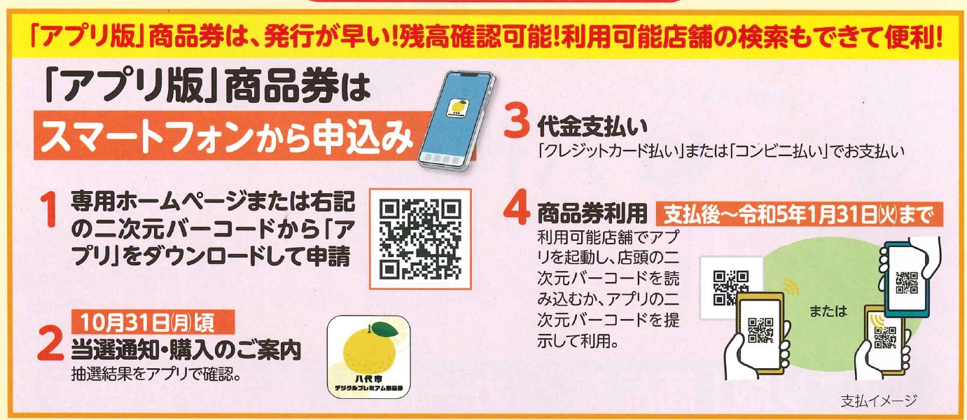 八代市デジタルプレミアム商品券 申込受付開始のお知らせ | 安心なまち